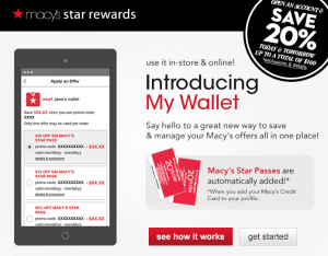 Macy's "My Wallet" is a key element to their marketing campaign